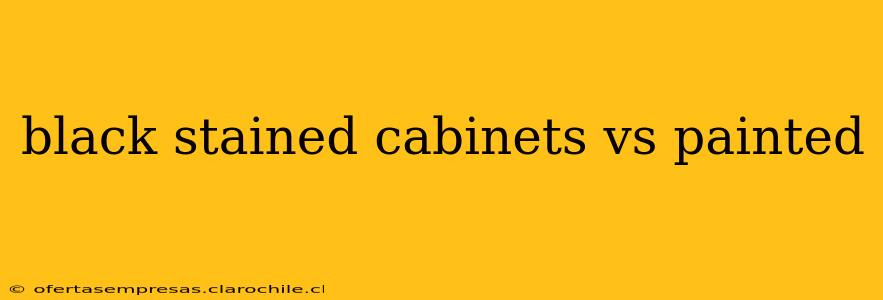 black stained cabinets vs painted