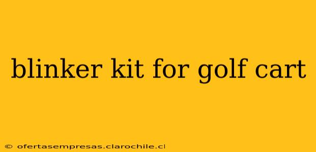blinker kit for golf cart