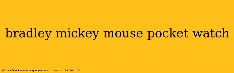 bradley mickey mouse pocket watch