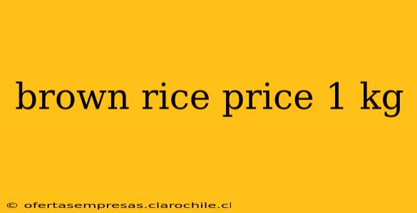 brown rice price 1 kg