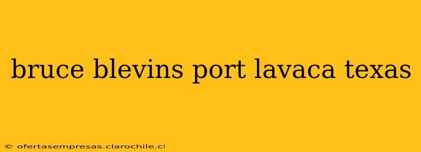 bruce blevins port lavaca texas
