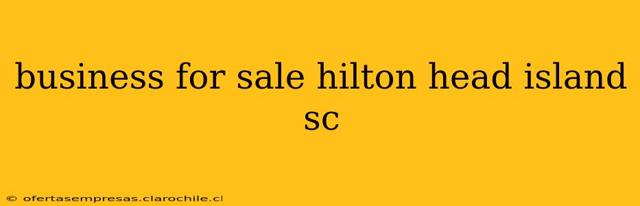 business for sale hilton head island sc