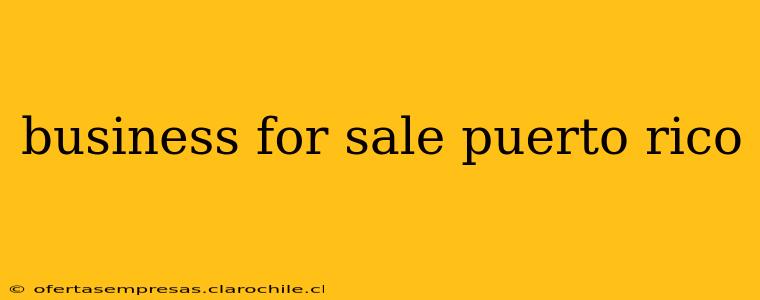 business for sale puerto rico
