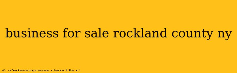 business for sale rockland county ny