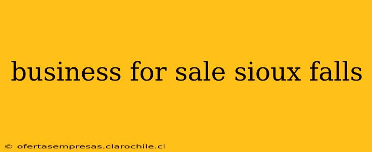 business for sale sioux falls
