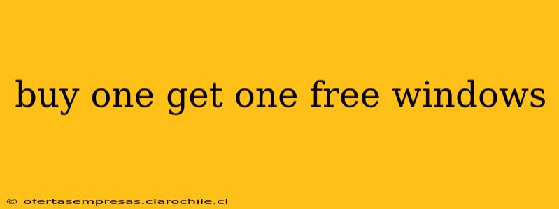buy one get one free windows