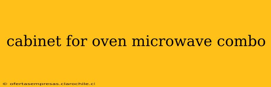 cabinet for oven microwave combo
