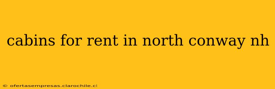 cabins for rent in north conway nh