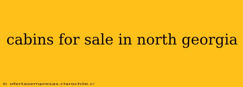 cabins for sale in north georgia