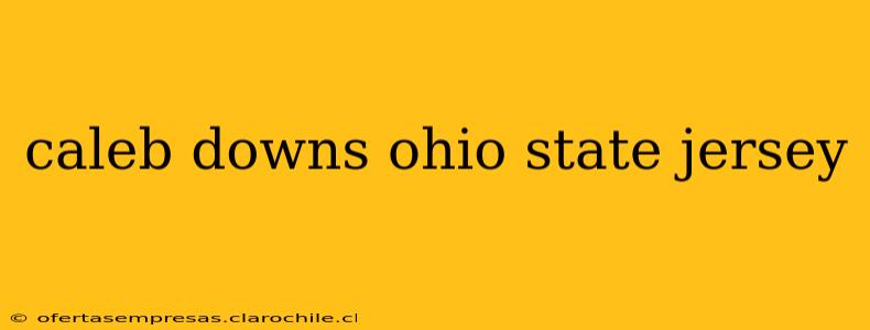 caleb downs ohio state jersey