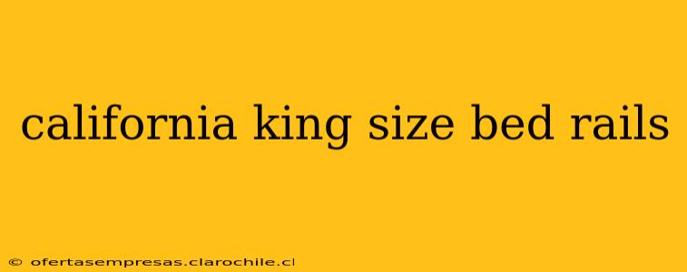california king size bed rails