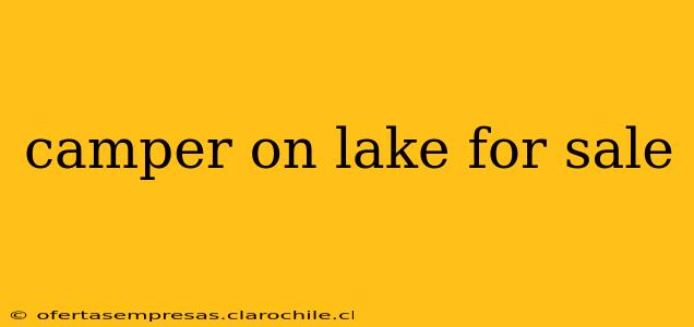 camper on lake for sale