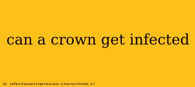can a crown get infected