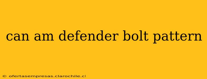 can am defender bolt pattern