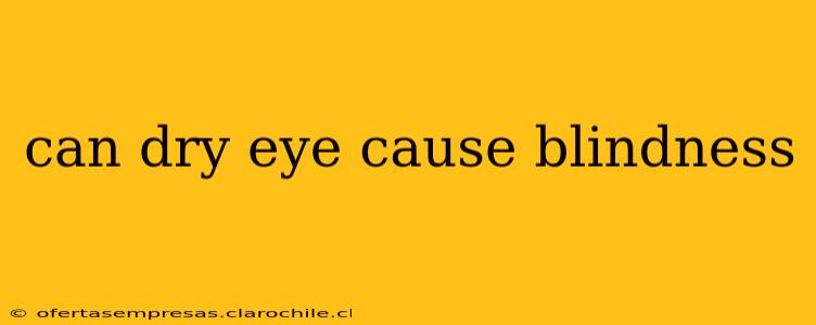 can dry eye cause blindness