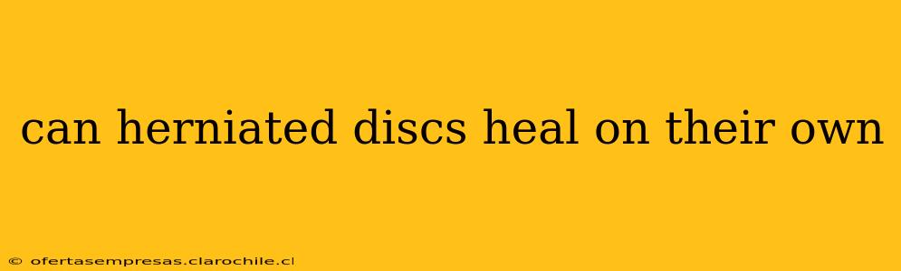 can herniated discs heal on their own