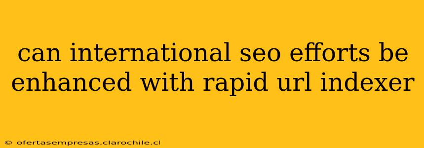 can international seo efforts be enhanced with rapid url indexer