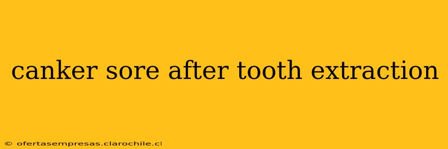 canker sore after tooth extraction