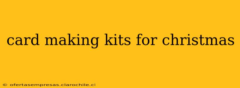 card making kits for christmas