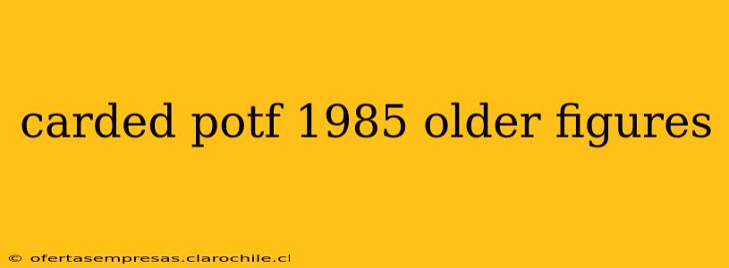carded potf 1985 older figures