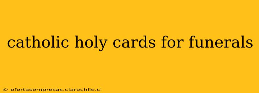 catholic holy cards for funerals