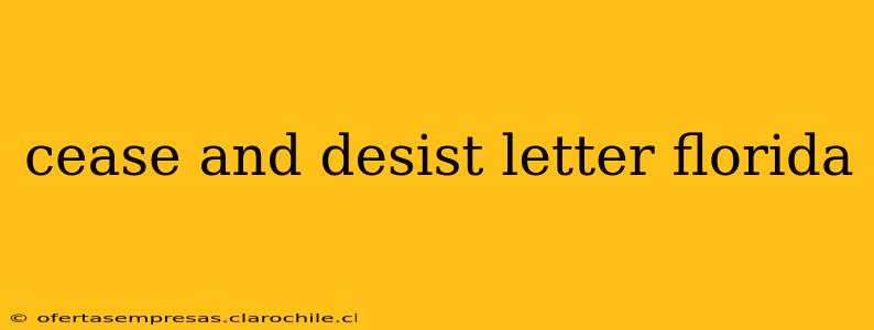 cease and desist letter florida