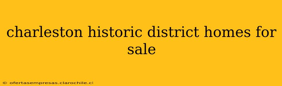 charleston historic district homes for sale