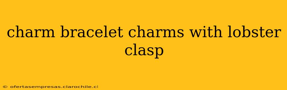 charm bracelet charms with lobster clasp