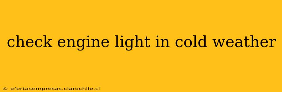 check engine light in cold weather