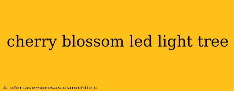 cherry blossom led light tree