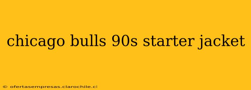 chicago bulls 90s starter jacket