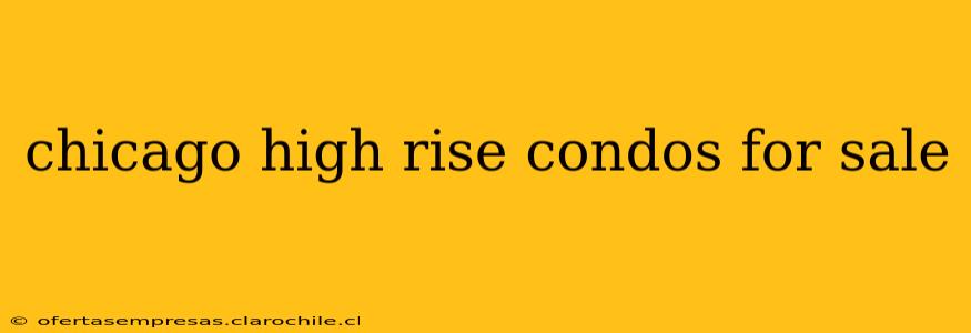 chicago high rise condos for sale