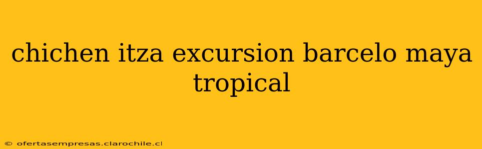 chichen itza excursion barcelo maya tropical