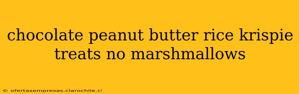 chocolate peanut butter rice krispie treats no marshmallows