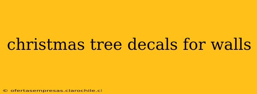 christmas tree decals for walls