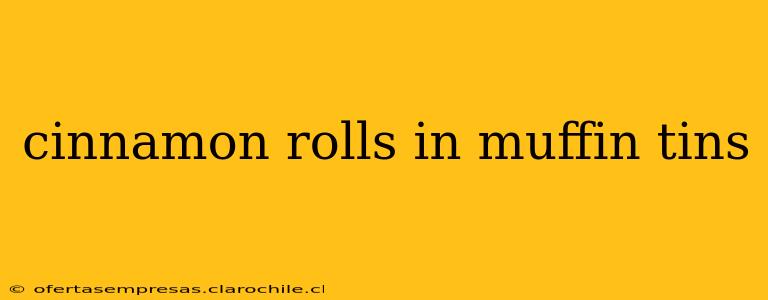cinnamon rolls in muffin tins