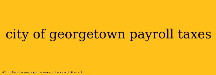 city of georgetown payroll taxes