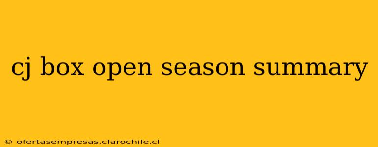 cj box open season summary
