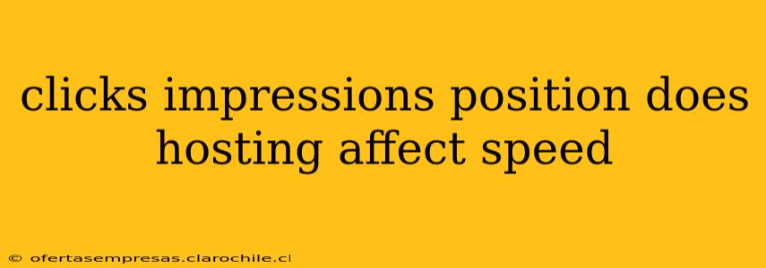 clicks impressions position does hosting affect speed