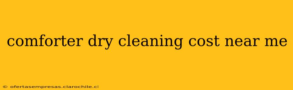 comforter dry cleaning cost near me