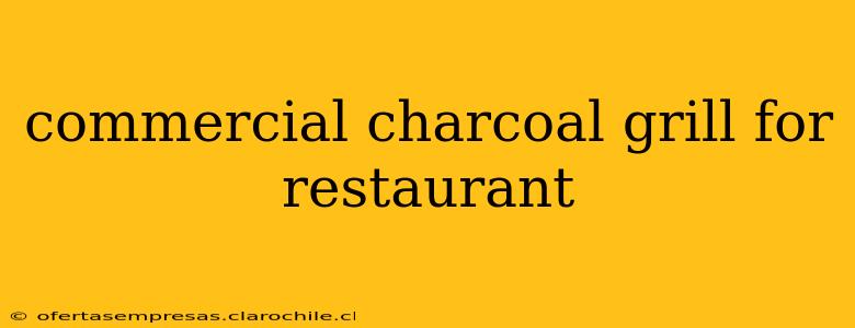 commercial charcoal grill for restaurant