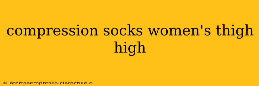 compression socks women's thigh high