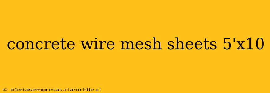 concrete wire mesh sheets 5'x10