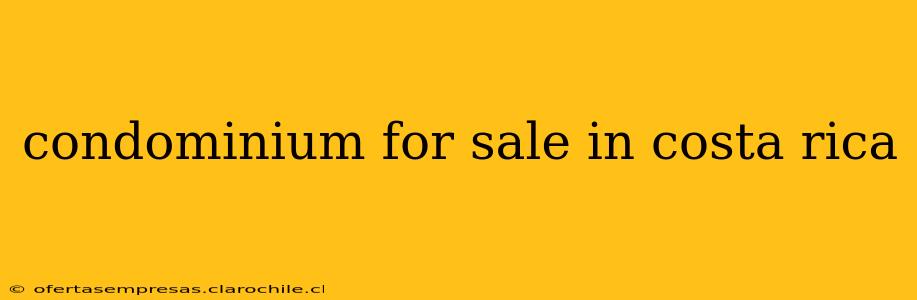 condominium for sale in costa rica