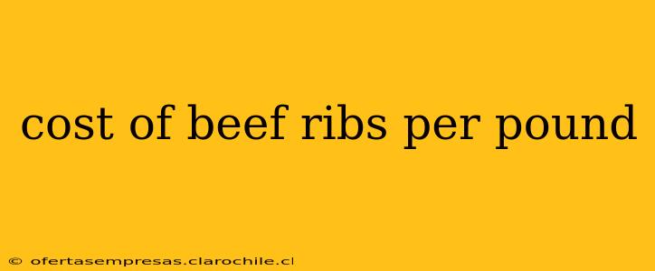 cost of beef ribs per pound
