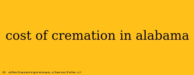 cost of cremation in alabama