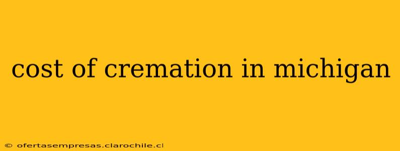cost of cremation in michigan