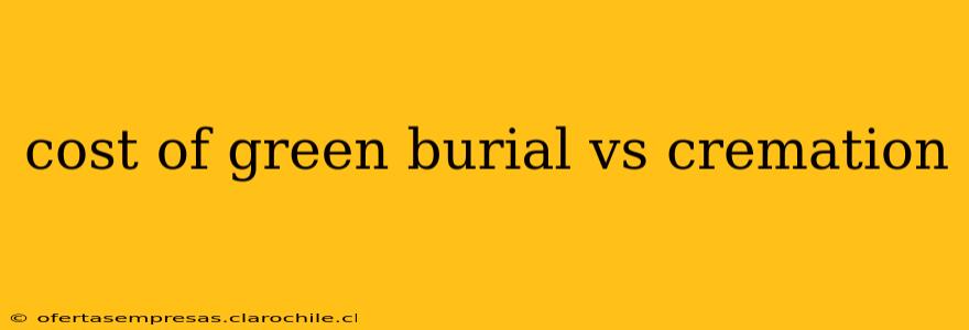 cost of green burial vs cremation