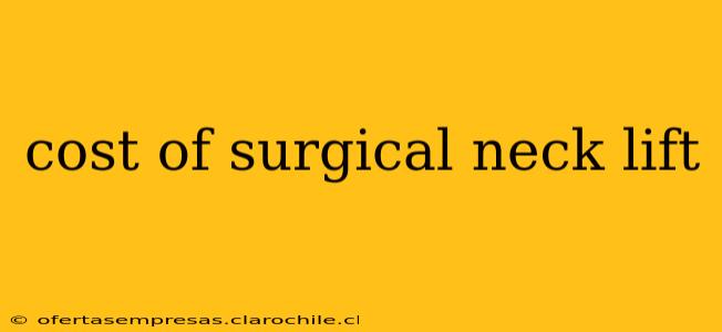 cost of surgical neck lift