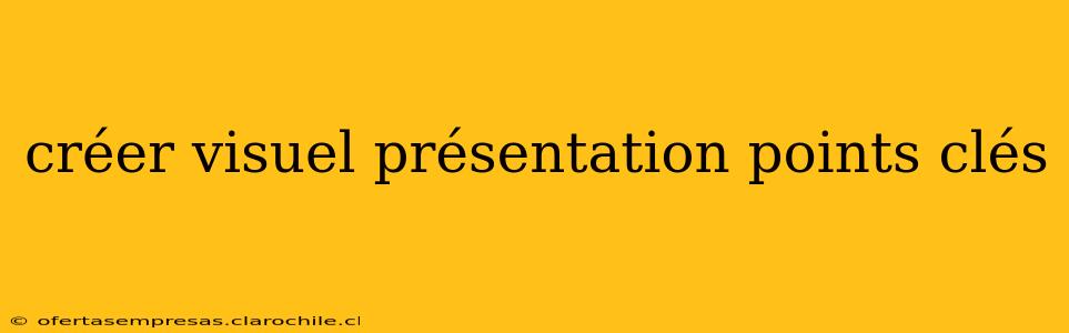 créer visuel présentation points clés